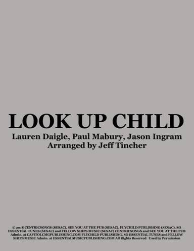 Look Up Child (arr. Jeff Tincher)