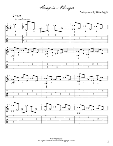Away in a Manger (arr. Gary Argyle)