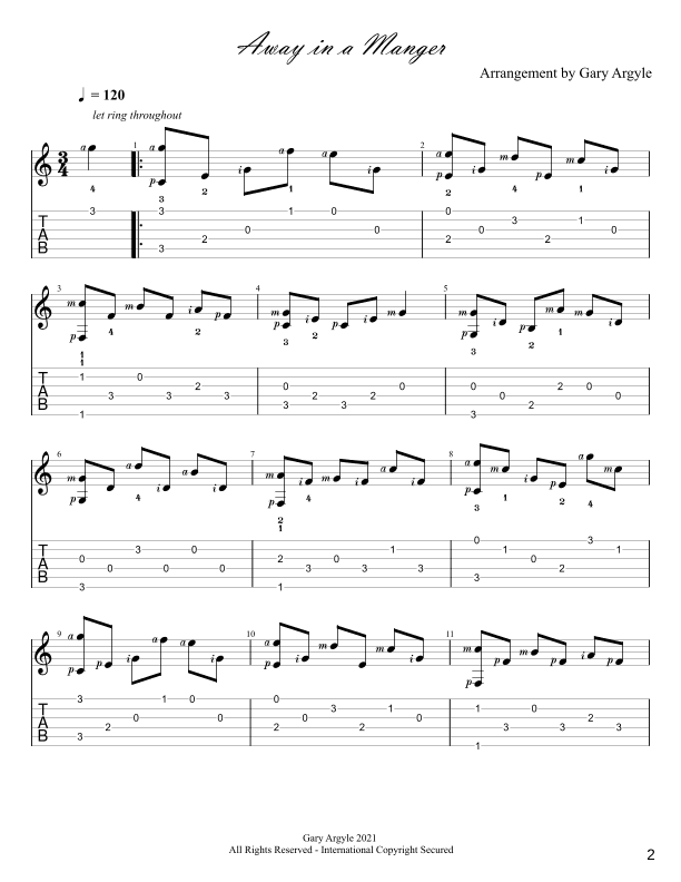 Away in a Manger (arr. Gary Argyle)