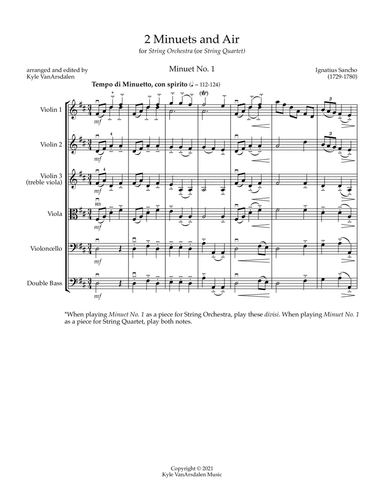 2 Minuets and Air (arr. Kyle VanArsdalen)