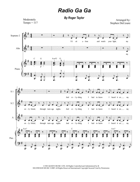 Radio Ga Ga (arr. Stephen DeCesare)