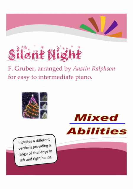 Silent Night - for easy piano to intermediate piano (arr. Austin Ralphson)