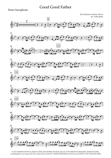 Good Good Father (arr. Fabio Britto)