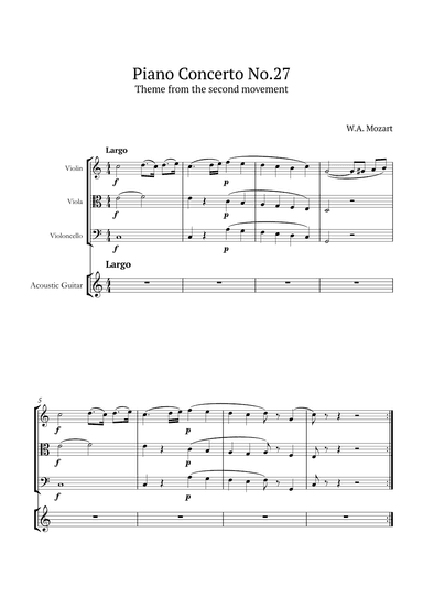 Piano Concerto No.27 (arr. André Nusa)