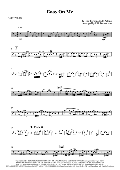 Easy On Me (arr. P.H. Damasceno)