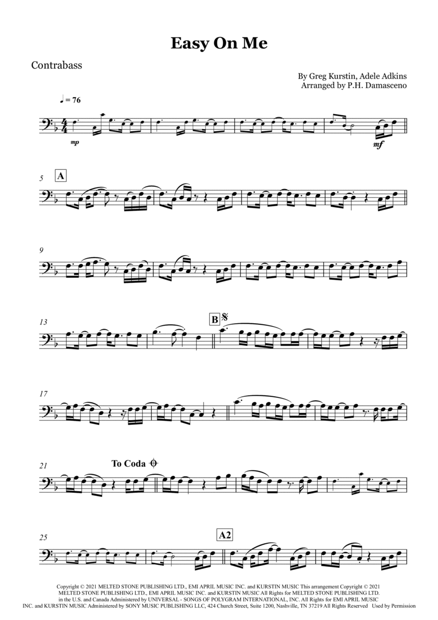 Easy On Me (arr. P.H. Damasceno)