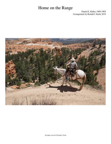 Home on the Range (arr. Ronald J. Karle)