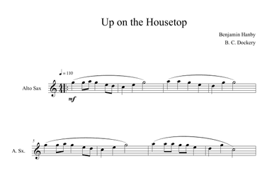Up on the Housetop (Alto Sax Solo) (arr. B. C. Dockery)