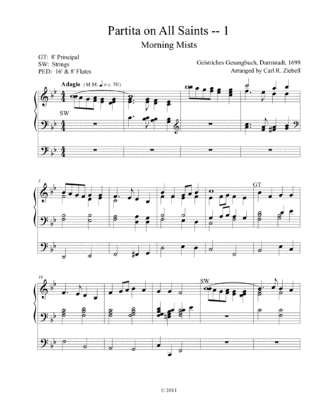 Partita on ALL SAINTS (arr. Carl R. Ziebell)