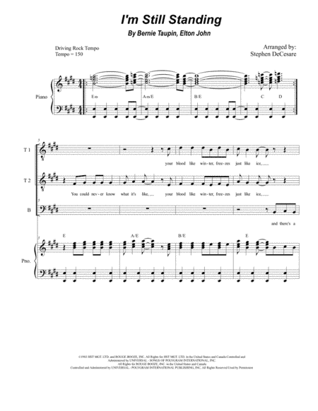 I'm Still Standing (arr. Stephen DeCesare)