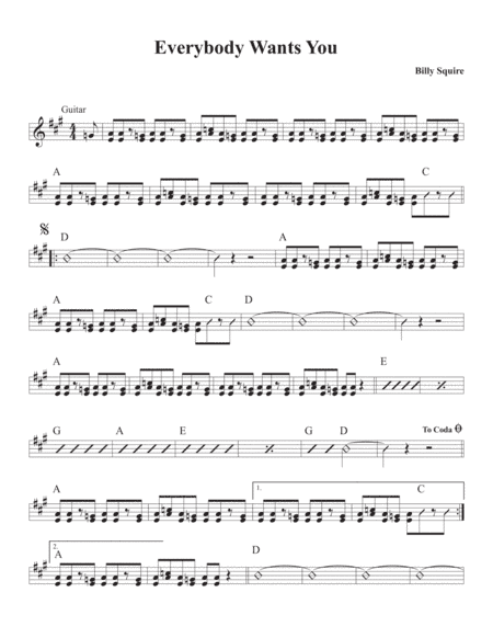 Everybody Wants You (arr. David M Fagnant)