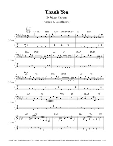 Thank You (arr. Daniel Roberts)