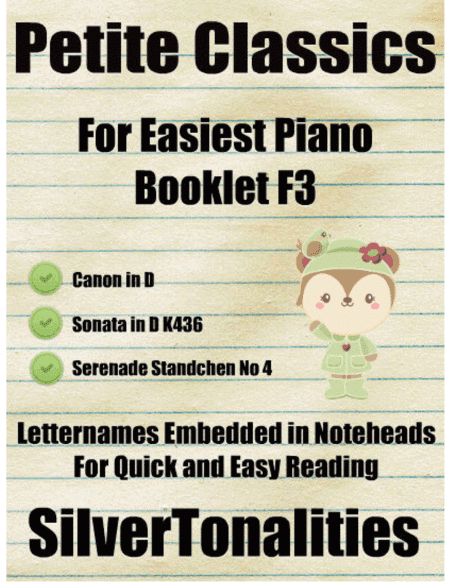 Petite Classics for Easiest Piano Booklet F3 (arr. SilverTonalities)