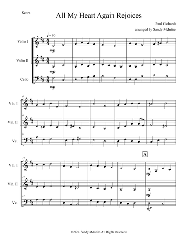 All My Heart Again Rejoices (arr. Sandy McIntire)