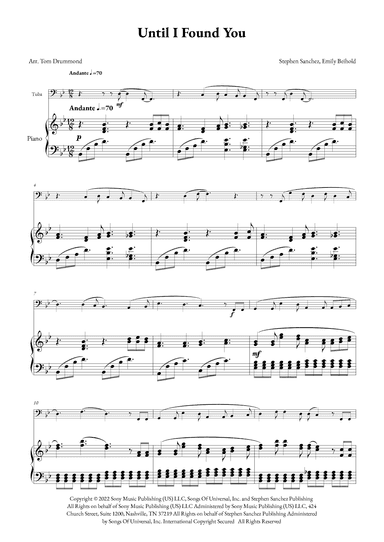 Until I Found You (arr. Tom Drummond)