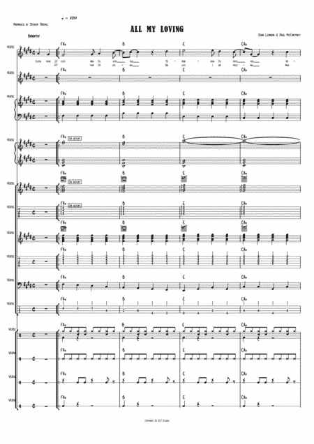 All My Loving (arr. Joshua Tindall)