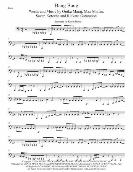 Bang Bang (arr. Kevin Busse)