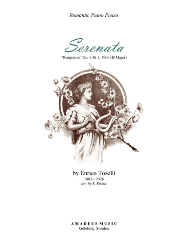 Serenata Rimpianto Op. 6 for piano solo (transposed to D major) (arr. K. Krantz)