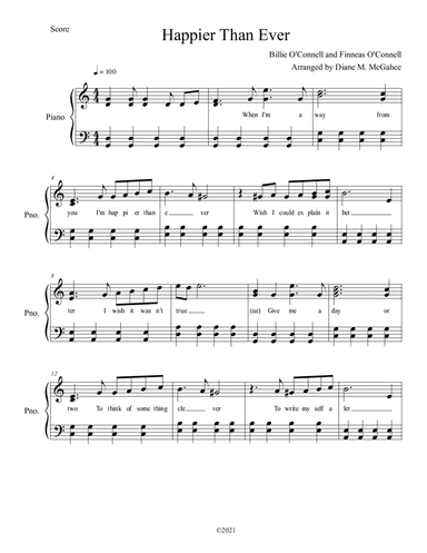 Happier Than Ever (arr. Diane M. McGahee)