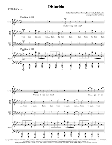 Disturbia (arr. Steve Milloy)