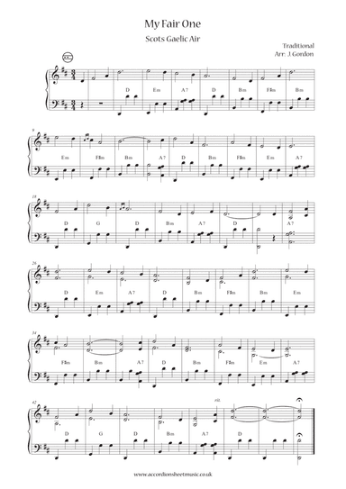 My Fair One (arr. Julia Gordon)