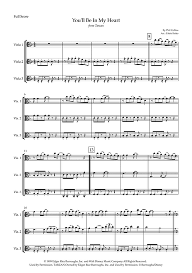 You'll Be In My Heart (arr. Fabio Britto)
