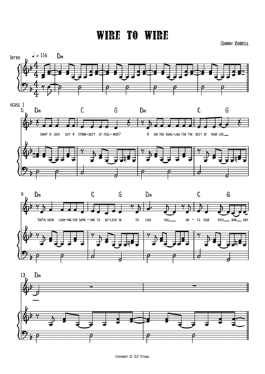 Wire To Wire (arr. Joshua Tindall)
