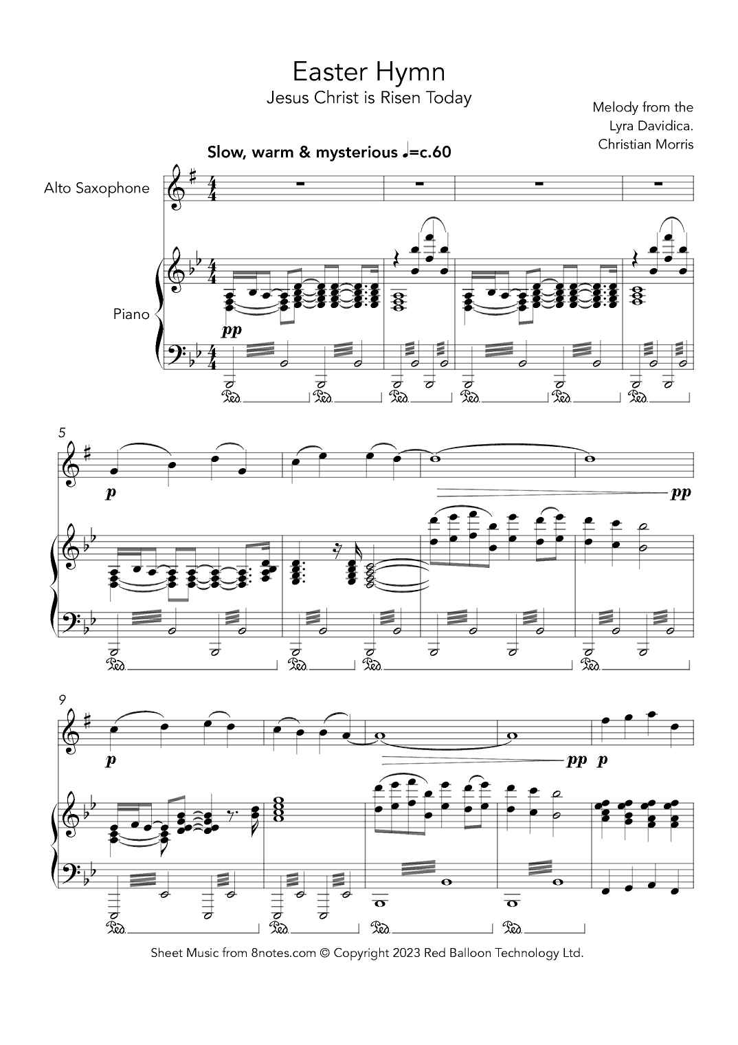 Easter Hymn (Jesus Christ is Risen Today) (arr. Christian Morris)