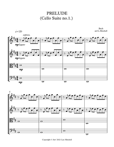 PRELUDE IN D MAJOR (arr. Lee Mitchell)