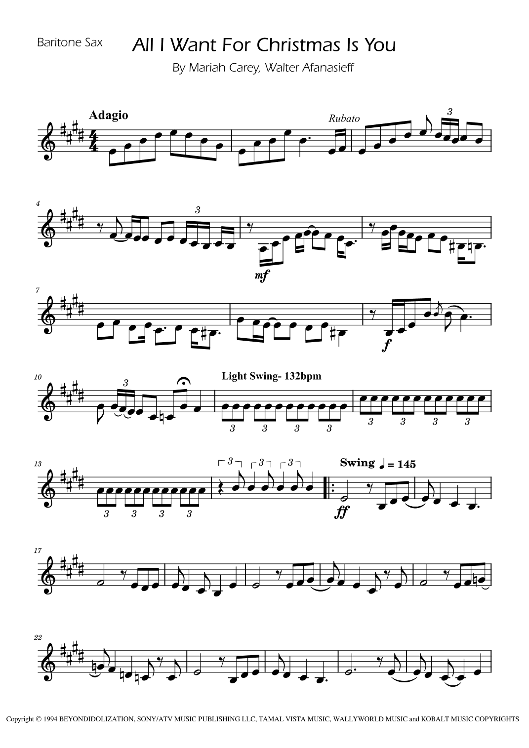 All I Want For Christmas Is You (arr. Ygor Nunes)