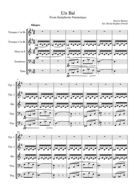 Un Bal (arr. David Stephen Powell)