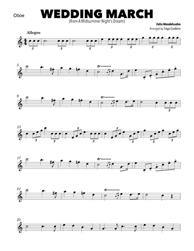Wedding March (arr. Tiago Cordeiro)