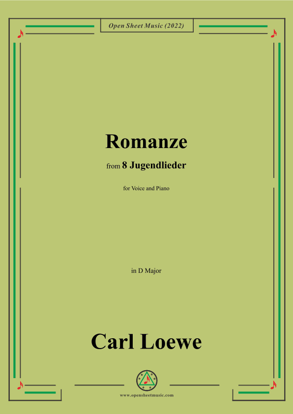 Loewe-Romanze,in D Major,for Voice and Piano (arr. OSM Press)