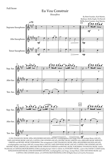 Build My Life (arr. Fabio Britto)