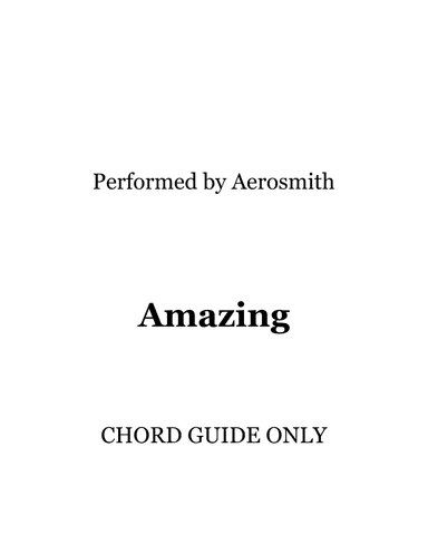 Amazing (it's Amazing) (arr. RWM)