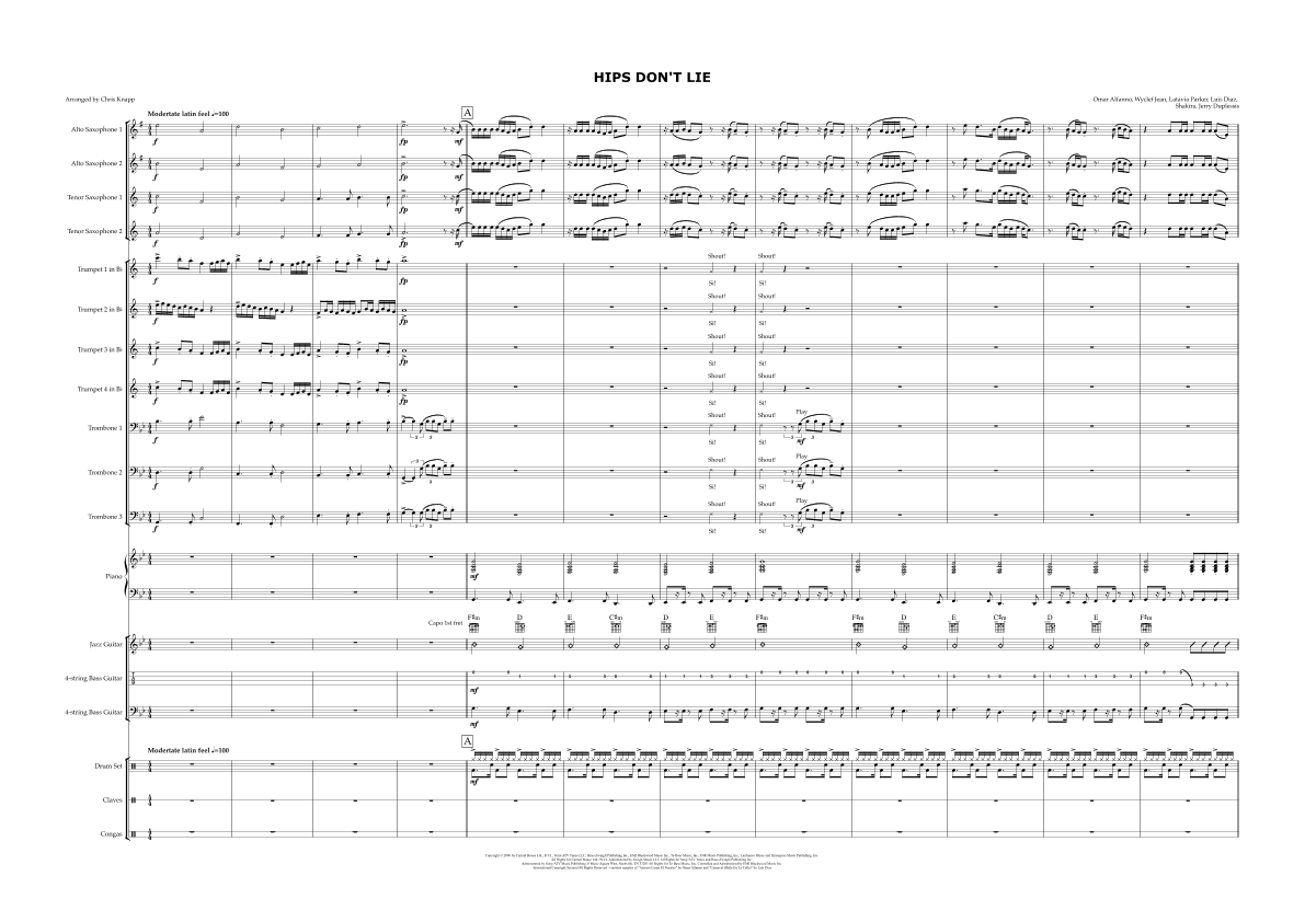 Hips Don't Lie (arr. Chris Knapp)