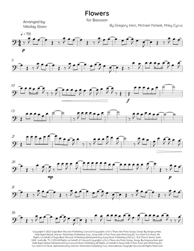 Flowers (arr. Nikolay Stoev)