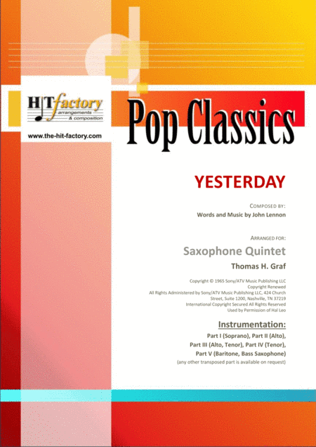 Yesterday (arr. Thomas H. Graf)