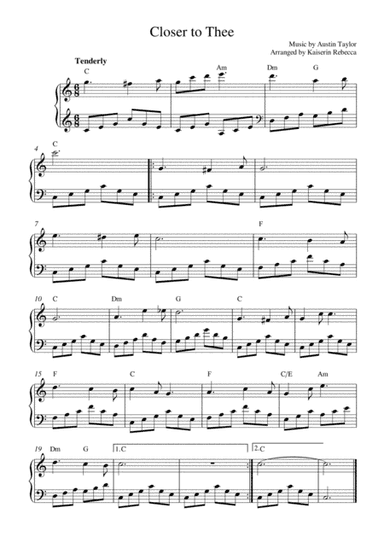 Closer to Thee (arr. Kaiserin Rebecca)