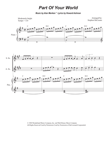 Part Of Your World (arr. Stephen DeCesare)