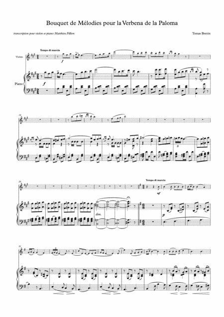 La Verbena de la Paloma Medley (arr. Matthieu Fillion)