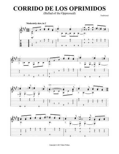 Corrido de los oprimidos (Ballad of the Oppressed) (arr. Mark Phillips)