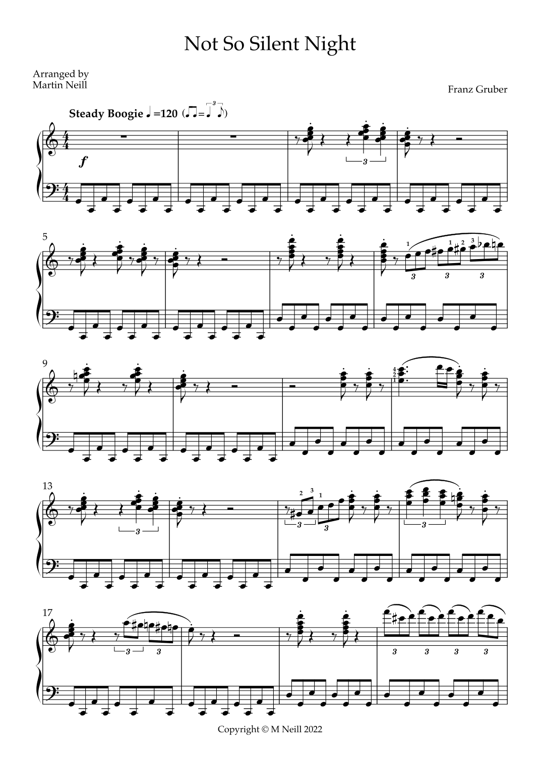 Not So Silent Night (arr. Martin Neill)