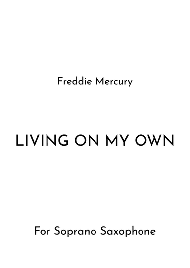 Living On My Own (arr. Jireh J.)