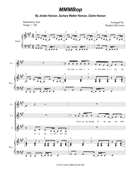 Mmm Bop (arr. Stephen DeCesare)