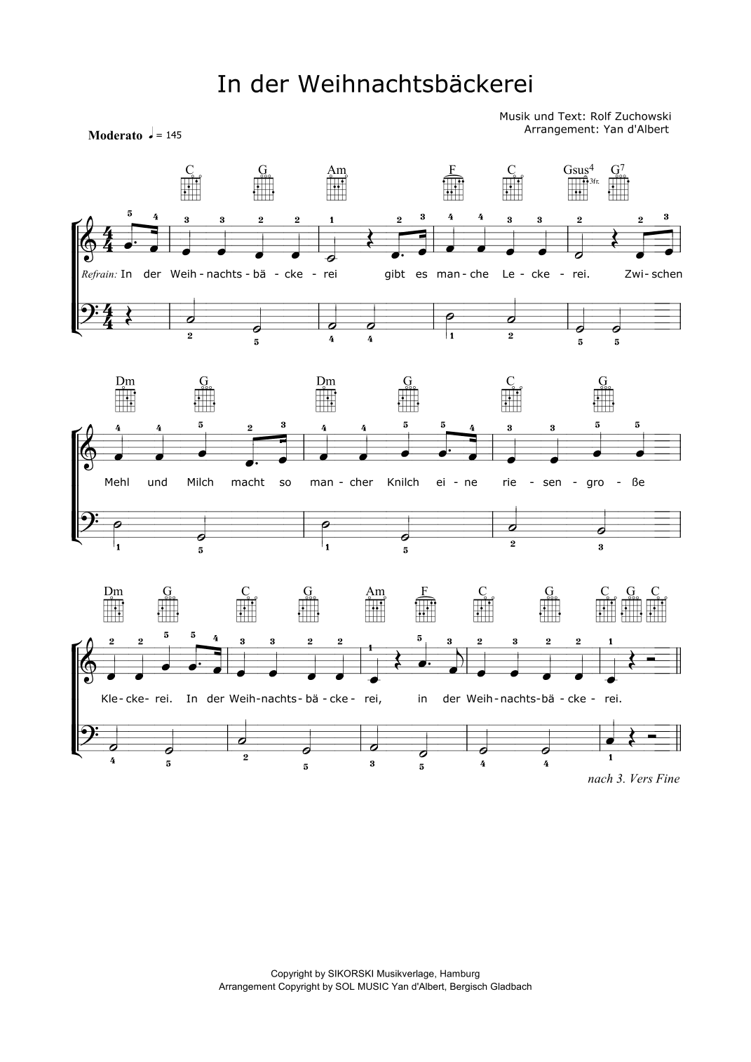 In der Weihnachtsbäckerei (Arr.: Yan d'Albert)