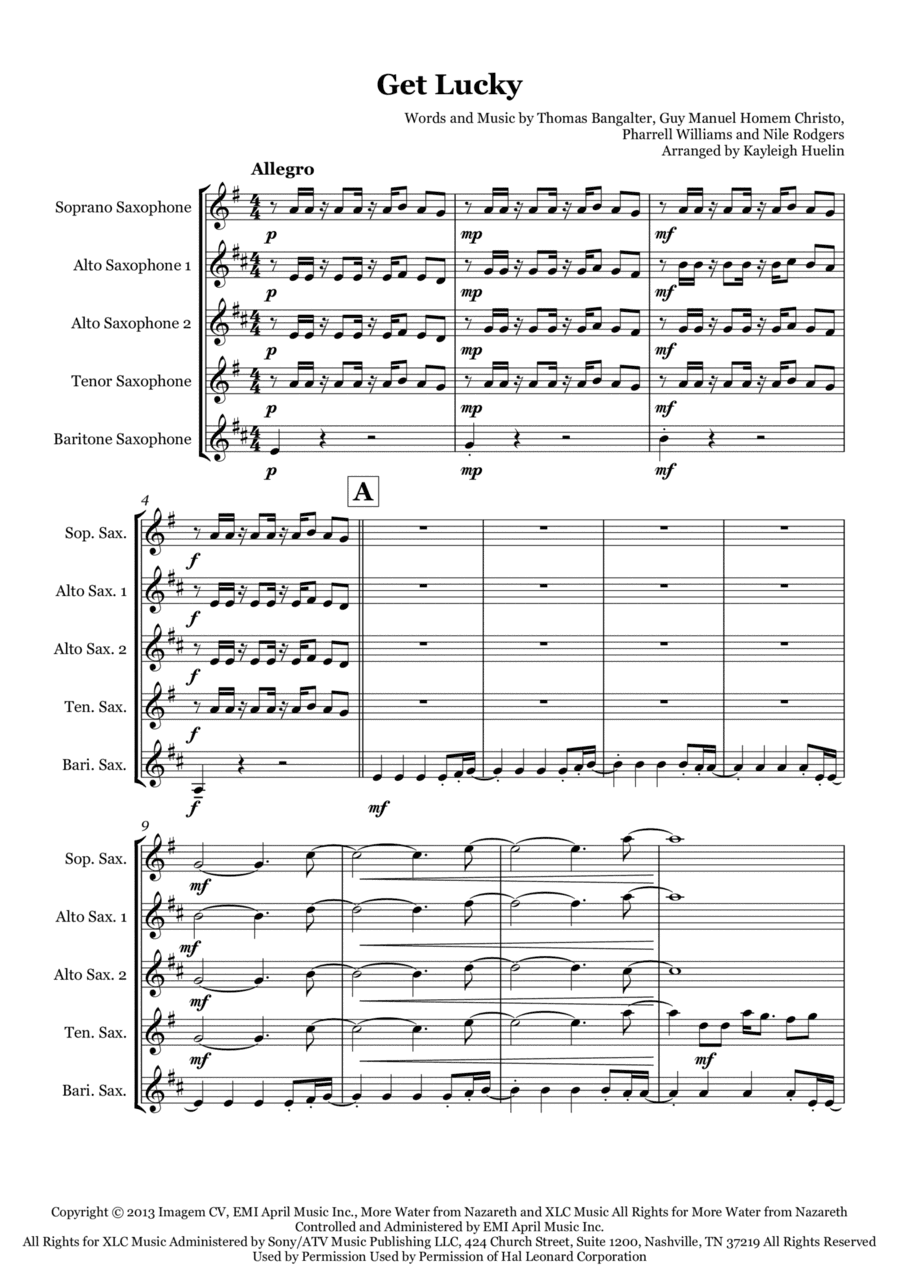 Get Lucky (arr. Kayleigh Huelin)