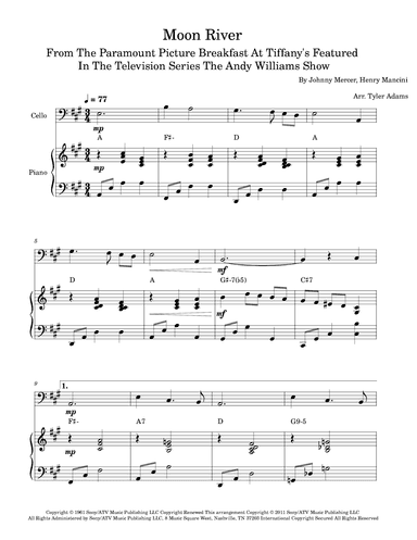 Moon River (arr. Tyler Adams)