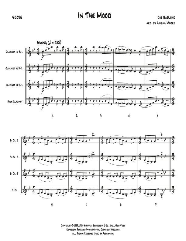 In The Mood (arr. Logan Moore)