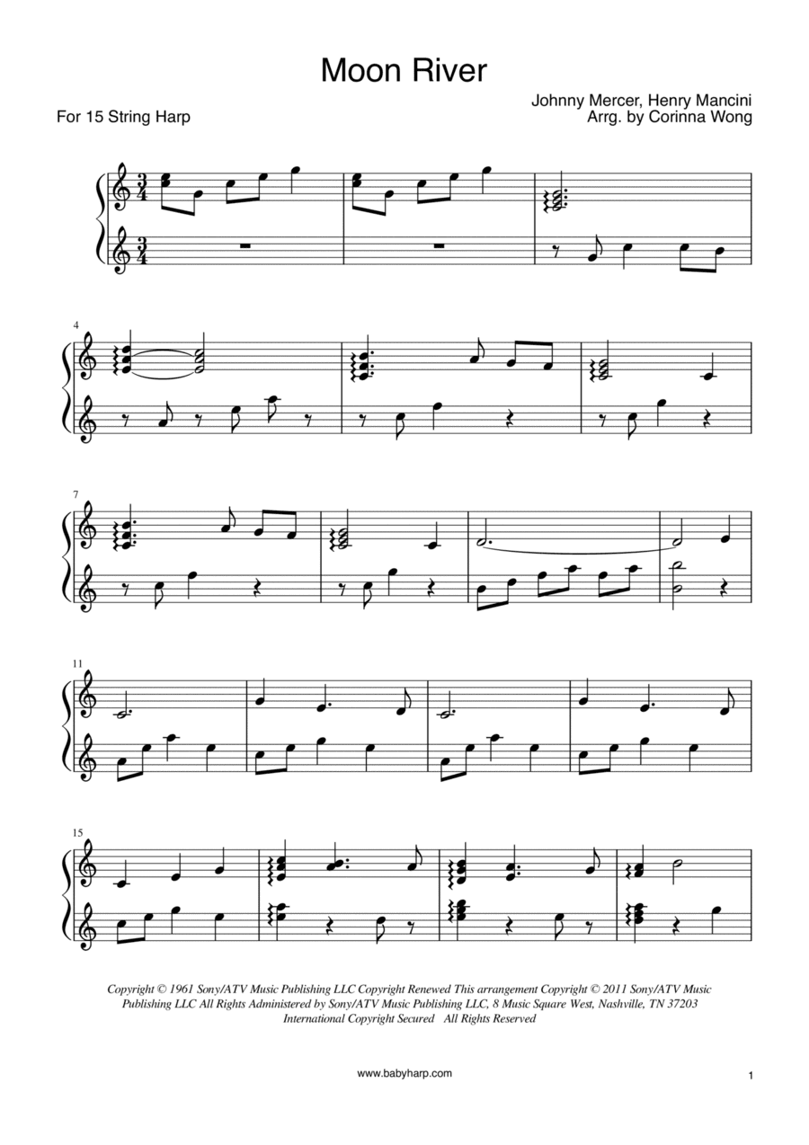 Moon River (arr. Corinna Wong)